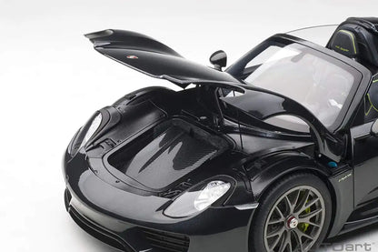 Autoart 1/12 Porsche 918 Spider Black Metallic- Japan Figure Store - #1 Bring To You The Best Japanese Goods