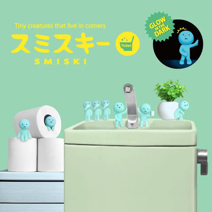 Smiski Toilet Series Glow in the Dark Collectible Assort Box 12pcs