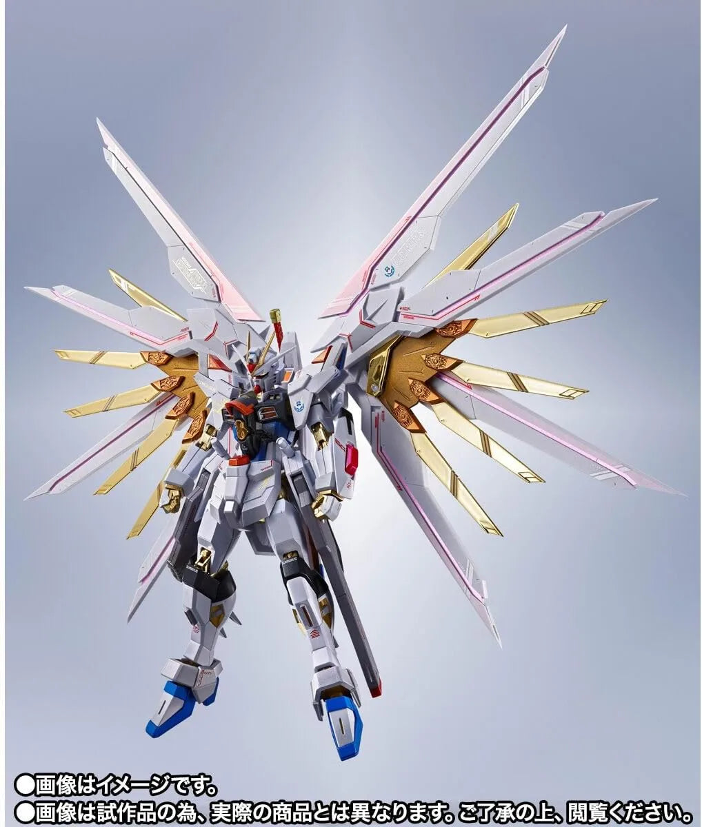 Metal Robot Spirits Mighty Strike Freedom Gundam Final Battle Ver 5.5 Inch Diecast Figure by Bandai