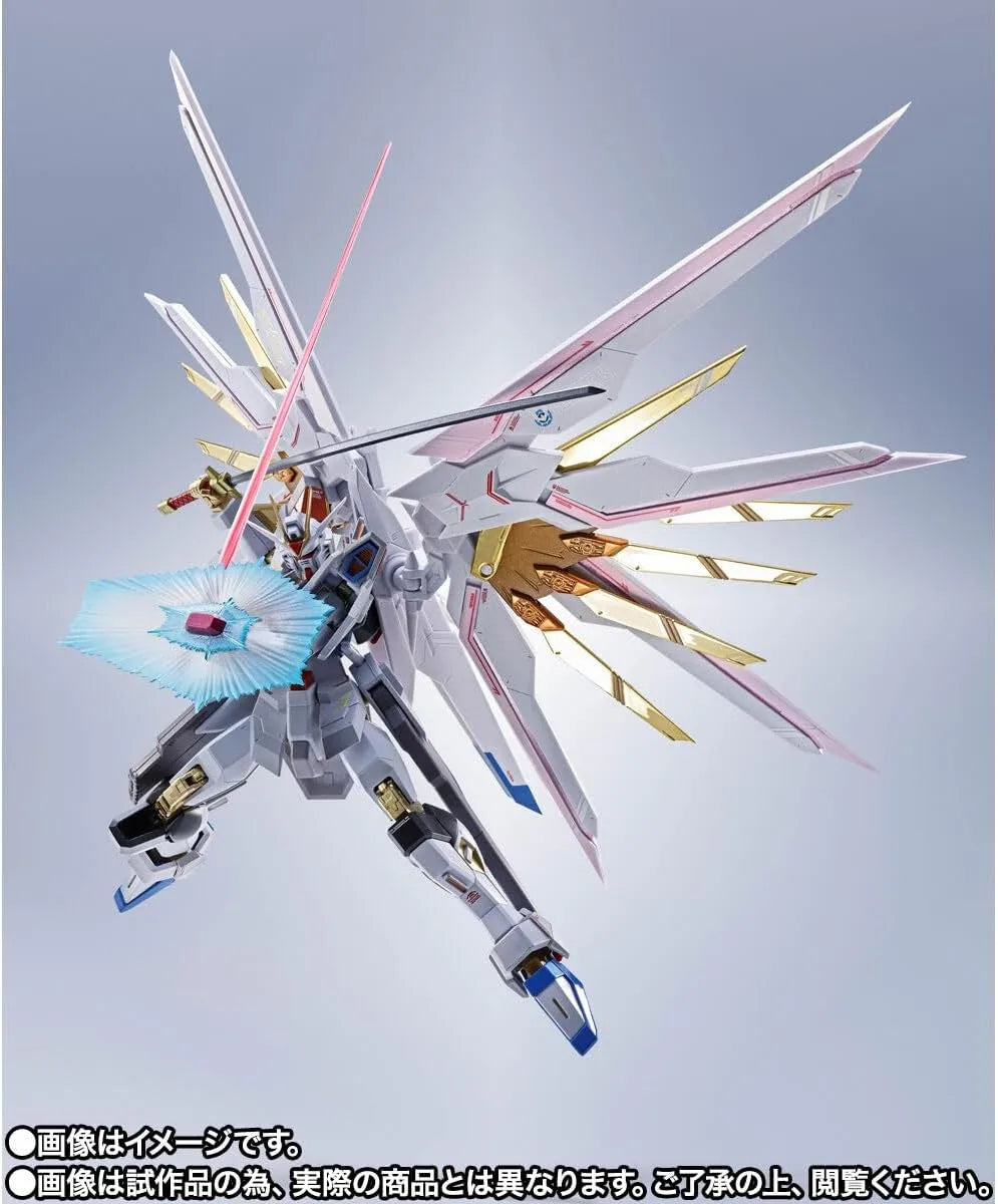 Metal Robot Spirits Mighty Strike Freedom Gundam Final Battle Ver 5.5 Inch Diecast Figure by Bandai