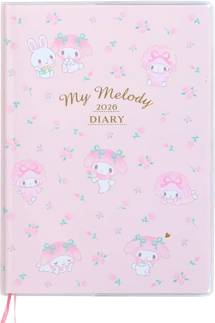 Sanrio B6 Diary Block Type 2026 My Melody Planner Notebook