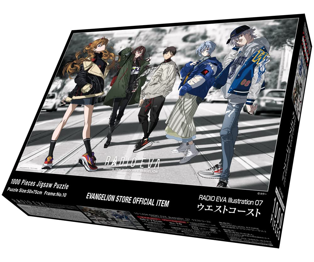 1000 Piece Jigsaw Puzzle Evangelion Radio Eva Illustration 07 West Coast (50 X 75 Cm)- Japan Figure Store - #1 Bring To You The Best Japanese Goods