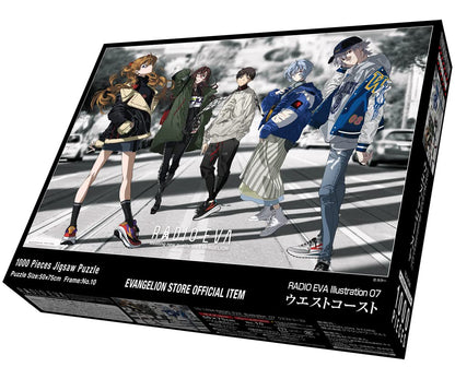 1000 Piece Jigsaw Puzzle Evangelion Radio Eva Illustration 07 West Coast (50 X 75 Cm)- Japan Figure Store - #1 Bring To You The Best Japanese Goods