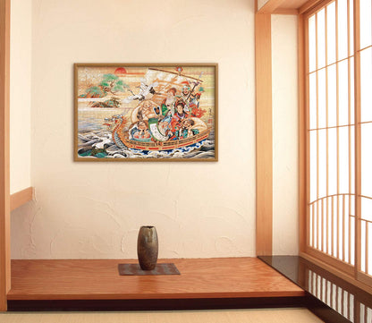 APPLEONE Jigsaw Puzzle 1000-814 Japanese Art Hakuga Takeuchi Seven Lucky Gods 1000 Pieces- Japan Figure Store - #1 Bring To You The Best Japanese Goods
