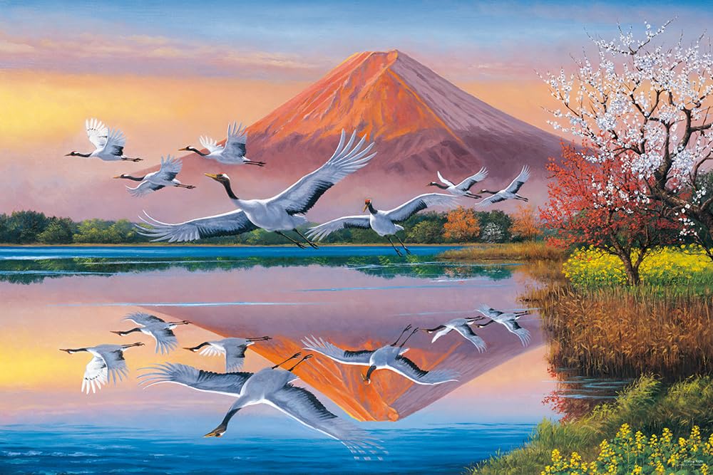 Yanoman 1000pc Jigsaw Puzzle Tatsuji Kajita Maizuru & Kagami Fuji 50x75cm- Japan Figure Store - #1 Bring To You The Best Japanese Goods