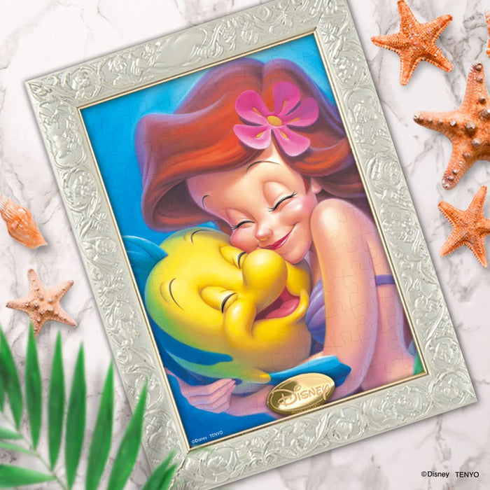 TENYO D108-028 Jigsaw Puzzle Disney The Little Mermaid Ariel & Flounder 108 Pieces- Japan Figure Store - #1 Bring To You The Best Japanese Goods