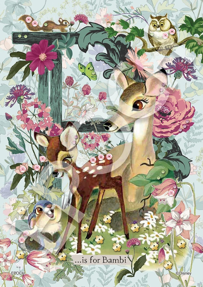 EPOCH 72-029 Jigsaw Puzzle Disney Bambi Botanical Bambi Decoration Puzzle 108 Pieces- Japan Figure Store - #1 Bring To You The Best Japanese Goods
