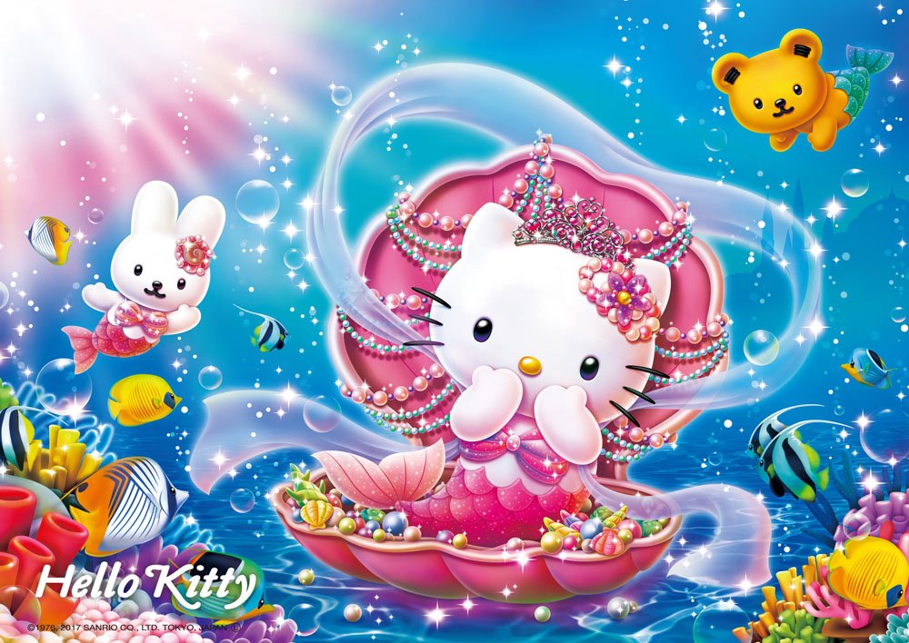 Beverly Jigsaw Puzzle 108-811 Hello Kitty Mermaid Princess (108 Pieces) Hello Kitty Puzzle- Japan Figure Store - #1 Bring To You The Best Japanese Goods
