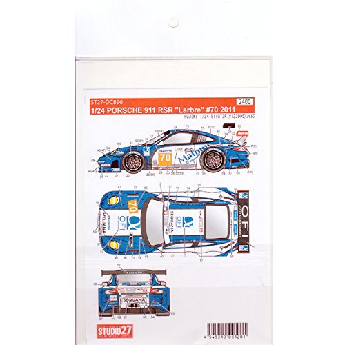 Studio27 St27 Dc896 Porsche 911 Rsr Matmut #70 2011 Decal For Fujimi 1/24 Car Model Part- Japan Figure Store - #1 Bring To You The Best Japanese Goods