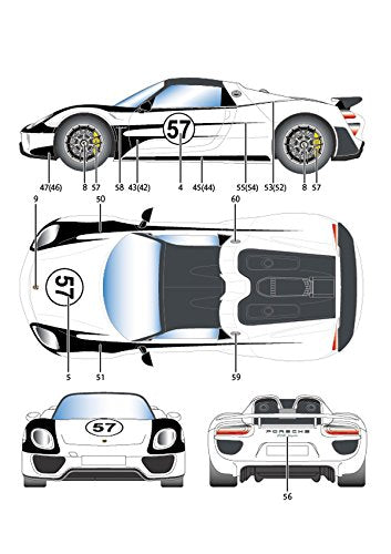 Studio27 St27 Dc1117 Porsche 918 Salzburg Dress Up Decal For Revell 1/24 Decal For Car Model- Japan Figure Store - #1 Bring To You The Best Japanese Goods