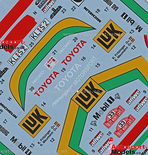 Studio27 St27 Dc1024 St165 Celica Gt-Four Luk 33 Monte Carlo For Aoshima 1/24 Pvc Car Decal- Japan Figure Store - #1 Bring To You The Best Japanese Goods