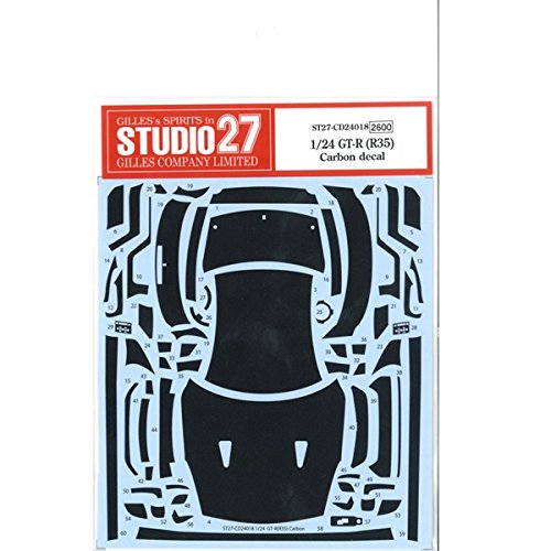 Studio27 St27 Cd24018 Nissan Gt-R (R35) Carbon Decal Set For Tamiya 1/24 Scale Car Decal- Japan Figure Store - #1 Bring To You The Best Japanese Goods