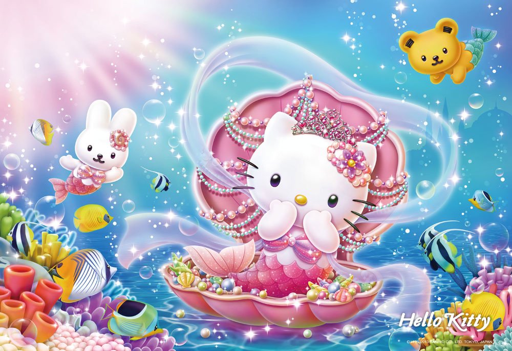 BEVERLY Jigsaw Puzzle L74-101 Sanrio Hello Kitty Mermaid Princess 150 L-Pieces- Japan Figure Store - #1 Bring To You The Best Japanese Goods