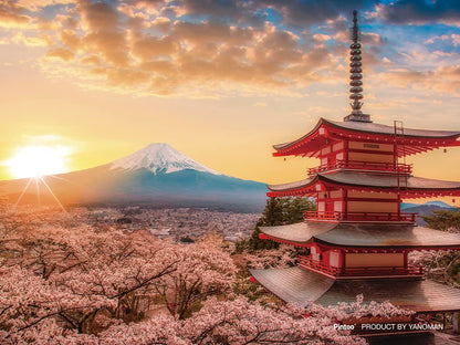 Yanoman 150 Piece Jigsaw Puzzle Japan Mount Fuji Sakura Petit Paris Eclear- Japan Figure Store - #1 Bring To You The Best Japanese Goods