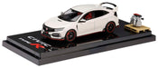 1/64 Honda Civic Type R FK8 2020 Hobby Japan White w/ Engine Display- Japan Figure Store - #1 Bring To You The Best Japanese Goods