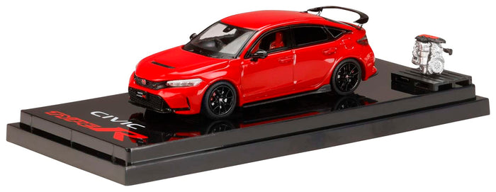 1/64 Honda Civic Type R (Fl5) Hobby Japan Red w/Engine Display- Japan Figure Store - #1 Bring To You The Best Japanese Goods