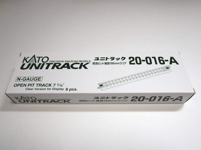 Kato 20-016A Open Pit Track Set Clear 186mm - Pack of 8 Pieces- Japan Figure Store - #1 Bring To You The Best Japanese Goods
