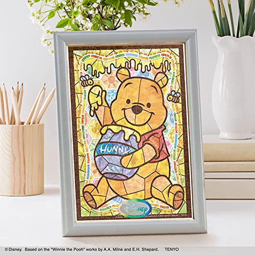 Tenyo 266pc Winnie Pooh Stained Glass Puzzle 18.2x25.7cm- Japan Figure Store - #1 Bring To You The Best Japanese Goods