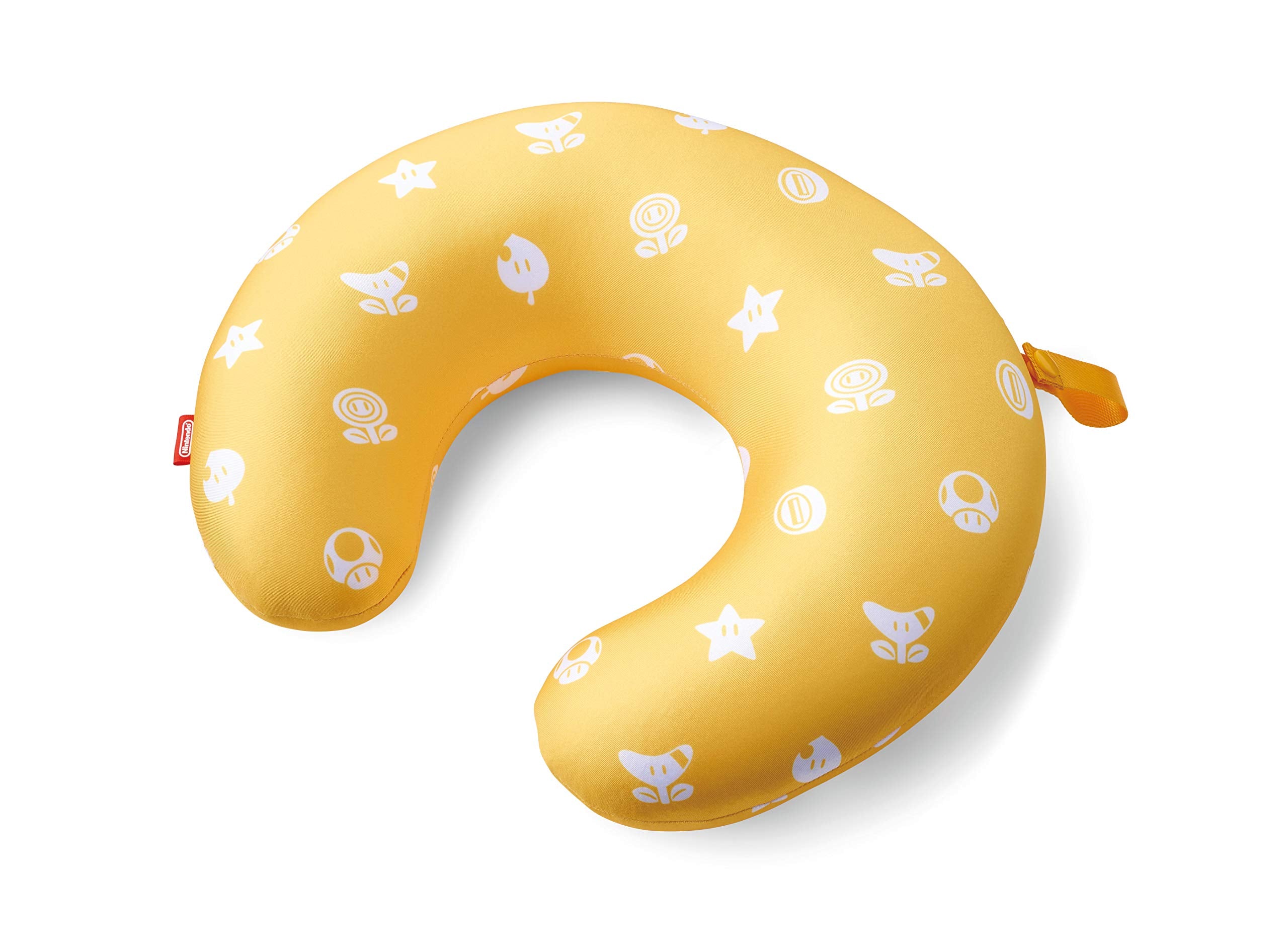 NINTENDO Super Mario Travel Reversible Neck Pillow Question Block- Japan Figure Store - #1 Bring To You The Best Japanese Goods