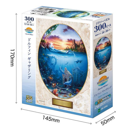 EPOCH 28-339S Jigsaw Puzzle Dolphin Gathering David Miller Glow In The Dark 300 Pieces- Japan Figure Store - #1 Bring To You The Best Japanese Goods