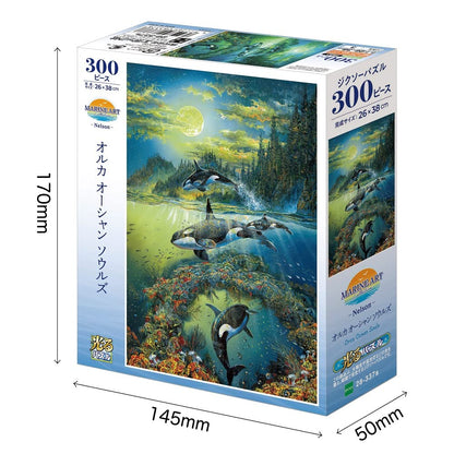 EPOCH 28-337S Jigsaw Puzzle Marine Art Collection Orca Ocean Souls 300 Pieces Glow In The Dark- Japan Figure Store - #1 Bring To You The Best Japanese Goods