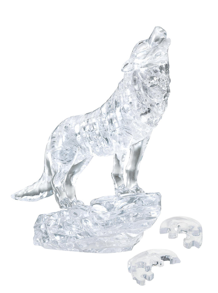 BEVERLY Crystal 3D Puzzle 485902 Wolf Silver 37 Pieces- Japan Figure Store - #1 Bring To You The Best Japanese Goods