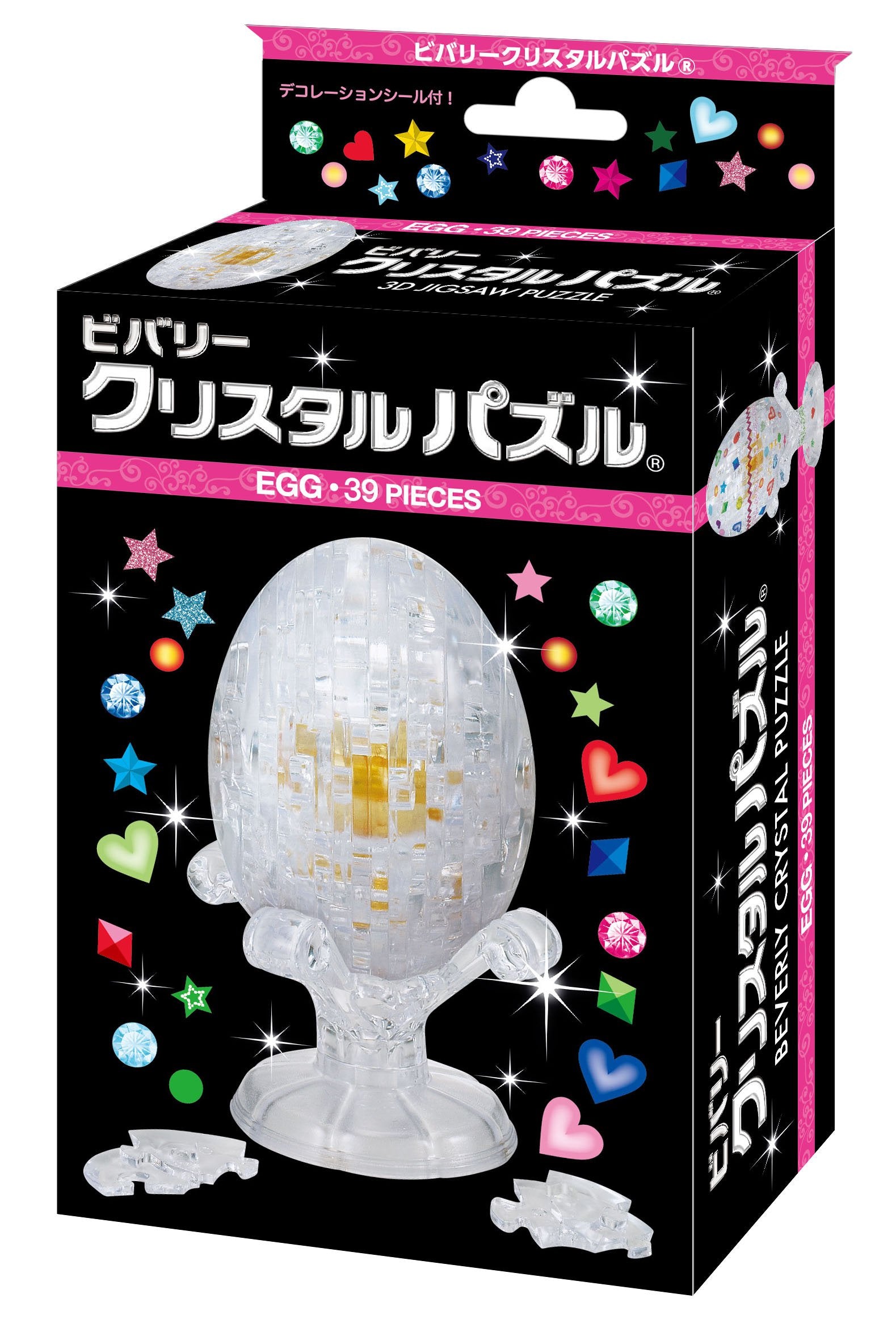 Beverly Crystal 3D Puzzle 486367 Egg (39 Pieces) Japanese Crystal Puzzle Block Toys- Japan Figure Store - #1 Bring To You The Best Japanese Goods