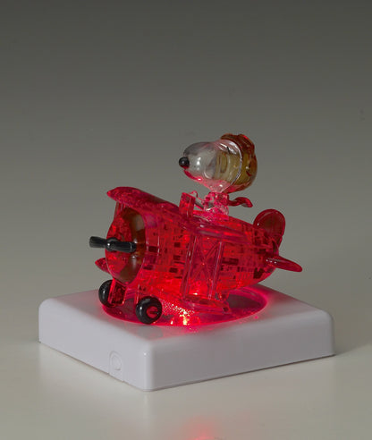 Beverly Crystal 3D Puzzle 50182 Peanuts Snoopy Flying Ace 3D Crystal Snoopy Puzzle- Japan Figure Store - #1 Bring To You The Best Japanese Goods