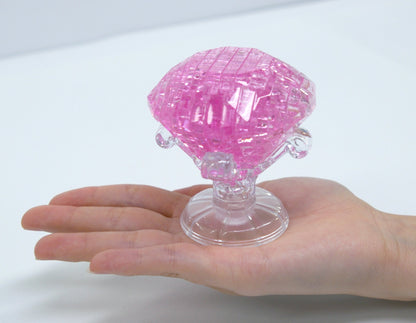 Beverly Crystal 3D Puzzle 50184 Pink Diamond Crystal Jigsaw Puzzle Block Toys- Japan Figure Store - #1 Bring To You The Best Japanese Goods