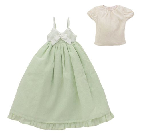 AZONE Far195-Crg For 50Cm Doll Spring Color One Piece Set Cream X Grass Green- Japan Figure Store - #1 Bring To You The Best Japanese Goods