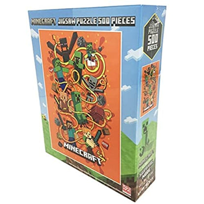 Ensky 500pc Minecraft Survival Mode Jigsaw Puzzle 500-394 38x53cm- Japan Figure Store - #1 Bring To You The Best Japanese Goods