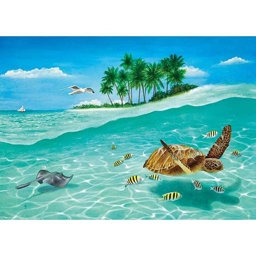 500 Piece Jigsaw Puzzle Caroline Steele Blue Oasis Apple One - 38X53Cm Japan- Japan Figure Store - #1 Bring To You The Best Japanese Goods