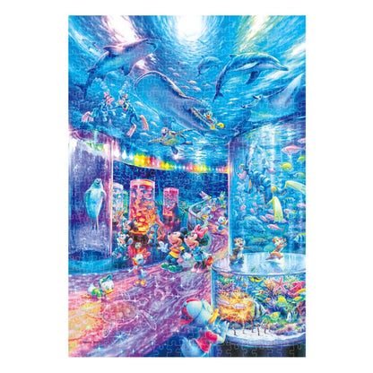 Tenyo 500pc Jigsaw Puzzle Disney Night Aquarium Tight Series Stained Art 25x36cm- Japan Figure Store - #1 Bring To You The Best Japanese Goods