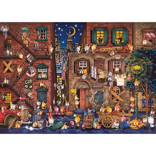 500 Piece Jigsaw Puzzle Hideki Yoshioka Downtown Cats (38X53Cm)- Japan Figure Store - #1 Bring To You The Best Japanese Goods