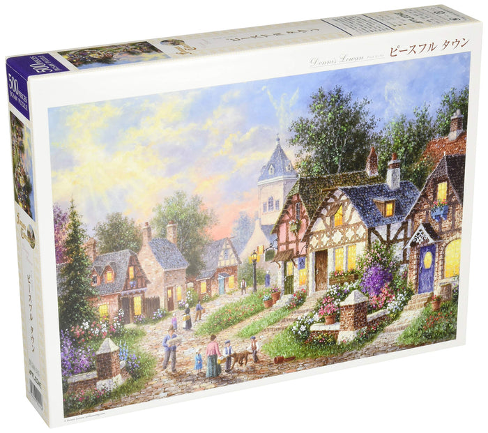 APPLEONE Jigsaw Puzzle 500-245 Dennis Lewan Peaceful Town 500 Pieces- Japan Figure Store - #1 Bring To You The Best Japanese Goods