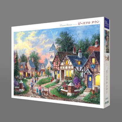 APPLEONE Jigsaw Puzzle 500-245 Dennis Lewan Peaceful Town 500 Pieces- Japan Figure Store - #1 Bring To You The Best Japanese Goods