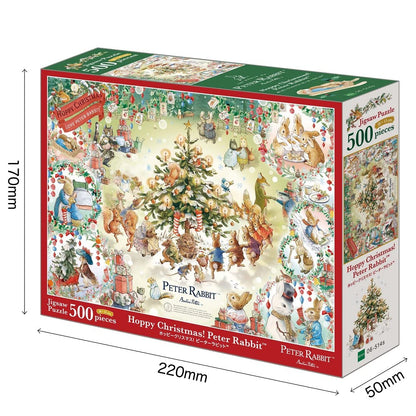 500 Piece Jigsaw Puzzle Peter Rabbit Hoppy Christmas! Peter Rabbit™ (38X53Cm)- Japan Figure Store - #1 Bring To You The Best Japanese Goods