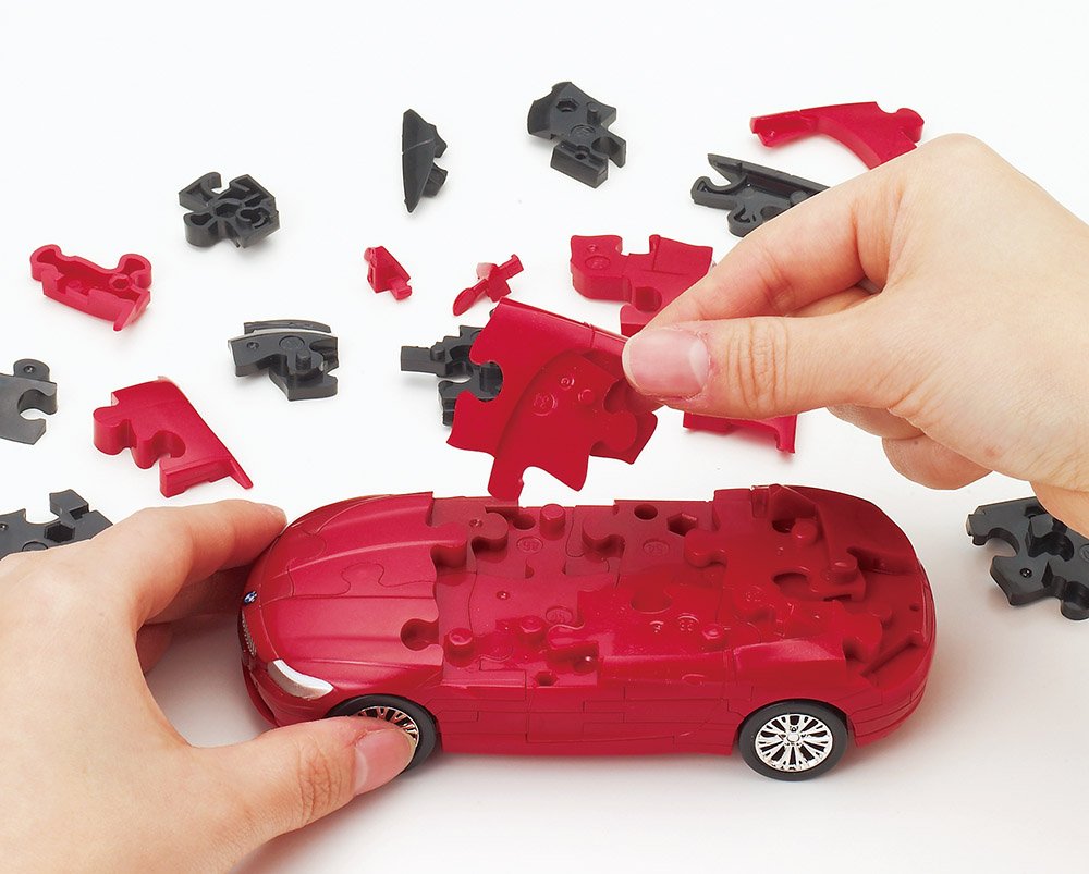 Beverly Car Puzzle 3D Cp3-003 BMW Z4 Red 60 Pieces 3D Car Jigsaw Puzzle Block Toy- Japan Figure Store - #1 Bring To You The Best Japanese Goods