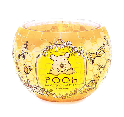 YANOMAN 2201-64 3D Led Lamp Shade Puzzle Disney Winnie The Pooh Botanical Pattern 80 Pieces- Japan Figure Store - #1 Bring To You The Best Japanese Goods