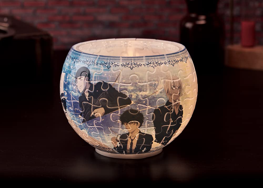 YANOMAN 2201-66 3D Led Lamp Shade Puzzle Detective Conan Case Closed Blue Truth 80 Pieces- Japan Figure Store - #1 Bring To You The Best Japanese Goods