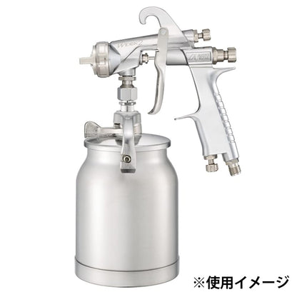 Anest Iwata Wider Gun Series Suction Spray Gun Caliber Φ2.5Mm Wider2-25W1S Silver- Japan Figure Store - #1 Bring To You The Best Japanese Goods