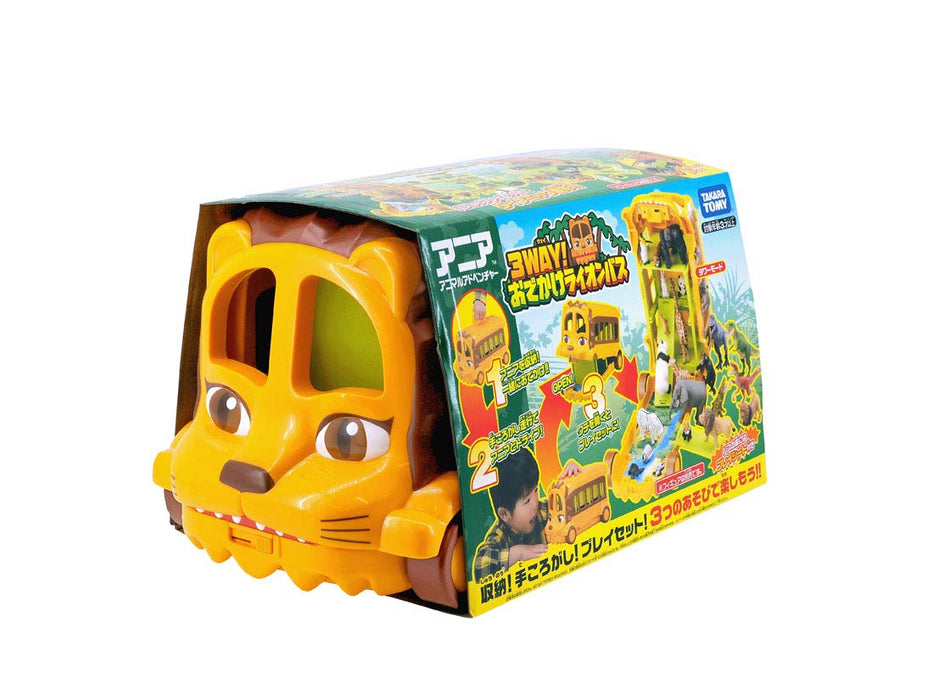 TAKARA TOMY Animal Adventure 3 Way! Lion Bus- Japan Figure Store - #1 Bring To You The Best Japanese Goods