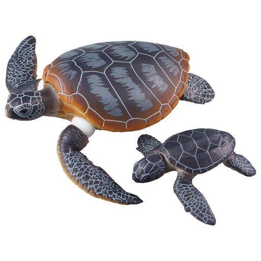 TAKARA TOMY - Ania As-20 Green Sea Turtle Parent And Child - Floating Version- Japan Figure Store - #1 Bring To You The Best Japanese Goods