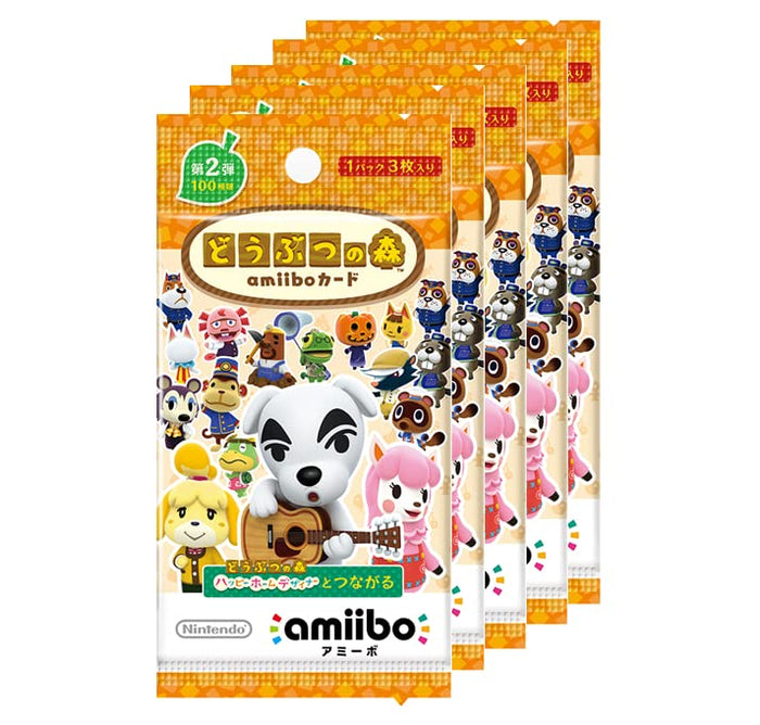 Nintendo Animal Crossing Amiibo Card Vol.2 5-Pack Set | Made In Japan- Japan Figure Store - #1 Bring To You The Best Japanese Goods