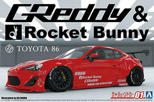 Aoshima 1/24 Toyota Zn6 Toyota86 '12 Greddy & Rocket Bunny Enkei Ver. Model Kit