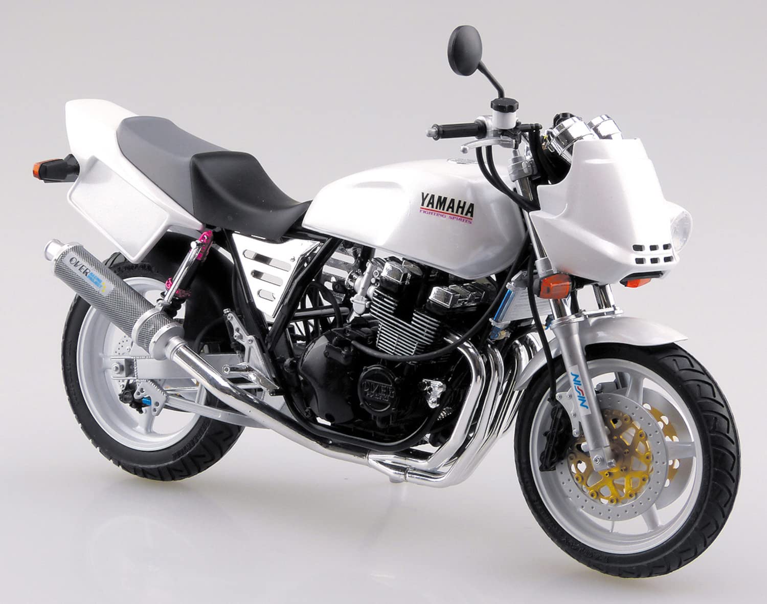AOSHIMA Bike 1/12 Yamaha 4Hm Xjr400S '94 W/Custom Parts Plastic Model- Japan Figure Store - #1 Bring To You The Best Japanese Goods