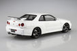 Aoshima Bunka Kyozai 1/24 Pre-Paint Model Series Nissan Bnr34 Skyline Gt-R V・Spec Ii 2000 White Plastic Model 03-B- Japan Figure Store - #1 Bring To You The Best Japanese Goods