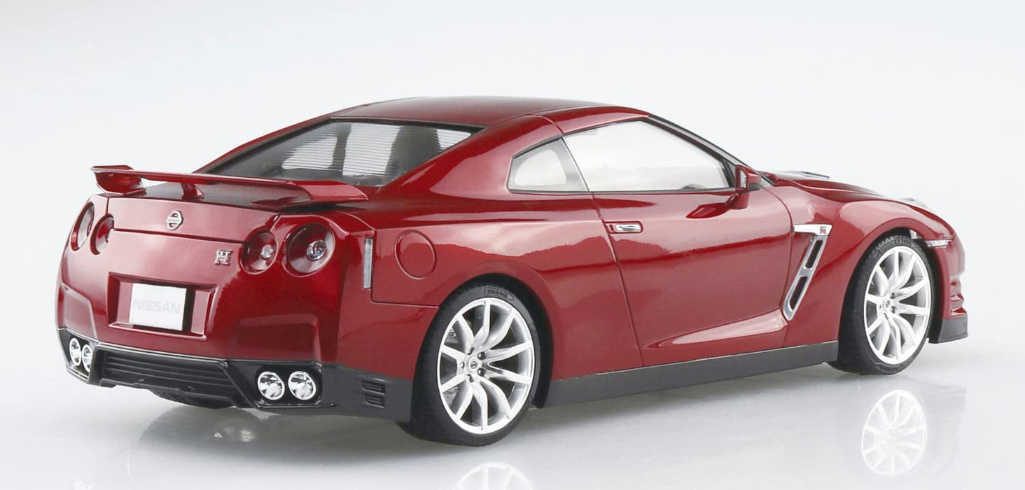 AOSHIMA Pre-Painted 1/24 Nissan R35 Gt-R '14 Gold Flake Red Pearl Plastic Model- Japan Figure Store - #1 Bring To You The Best Japanese Goods