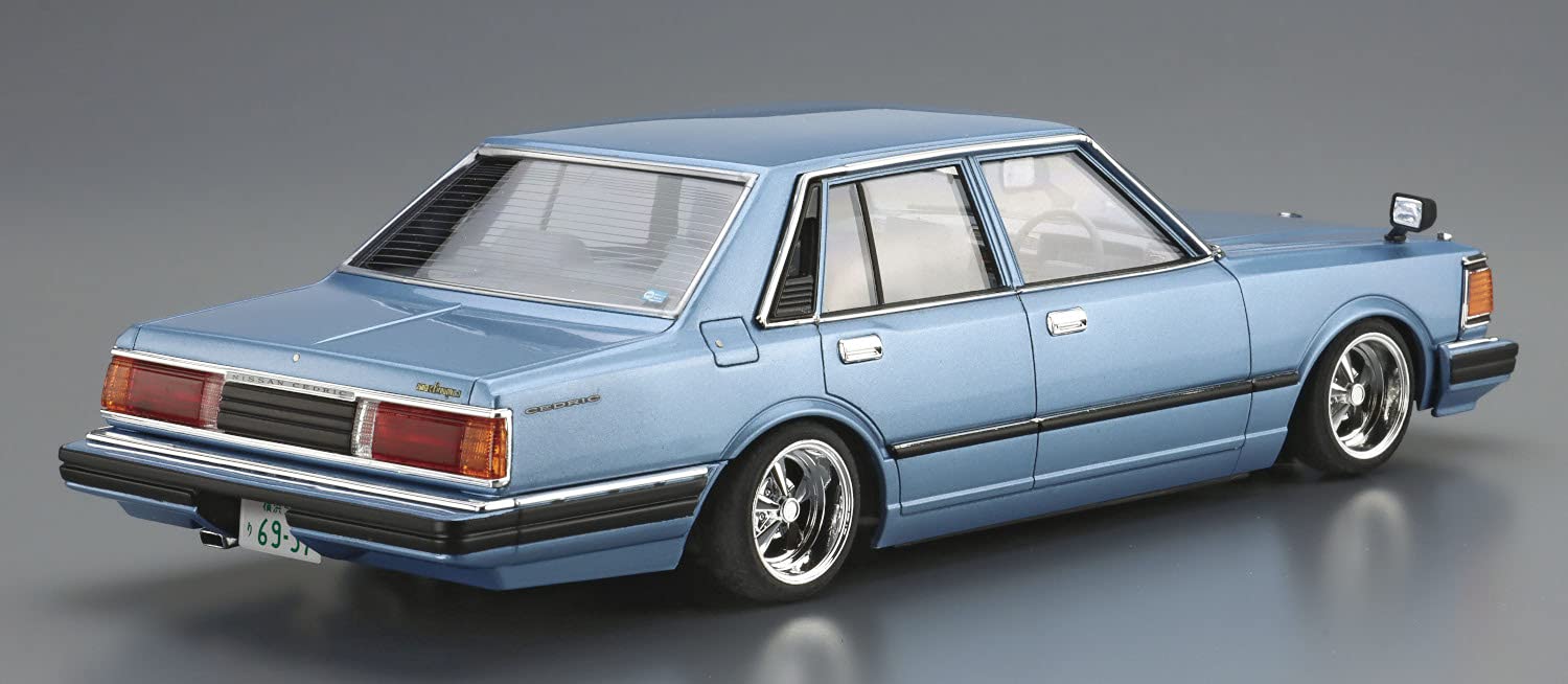 Aoshima Bunka Kyozai 1/24 The High So Car Series No.1 Nissan 430 Cedric Sedan Plastic Model- Japan Figure Store - #1 Bring To You The Best Japanese Goods