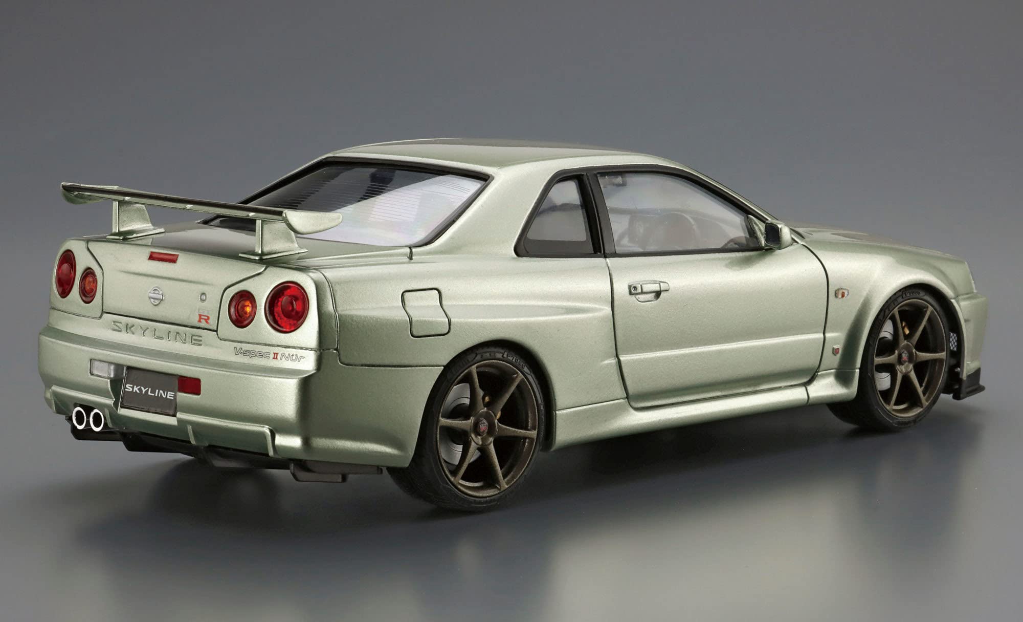 AOSHIMA The Model Car 1/24 Nissan Bnr34 Skyline Gt-R V-Spec Ii Nur. '02 Plastic Model- Japan Figure Store - #1 Bring To You The Best Japanese Goods